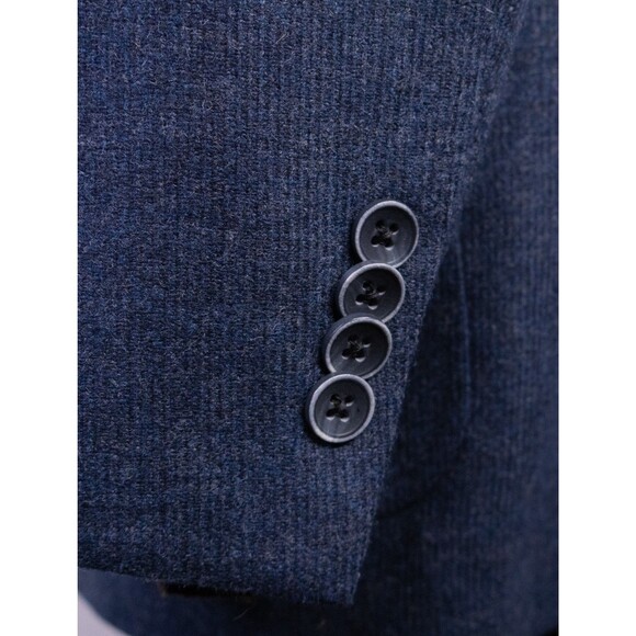 Jack Victor Sport Coat Men's 41R/42R Patch Pockets Wool Casual Jacket Blue EUC - Picture 7 of 15